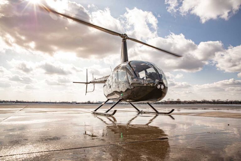 Helicopter at aiport