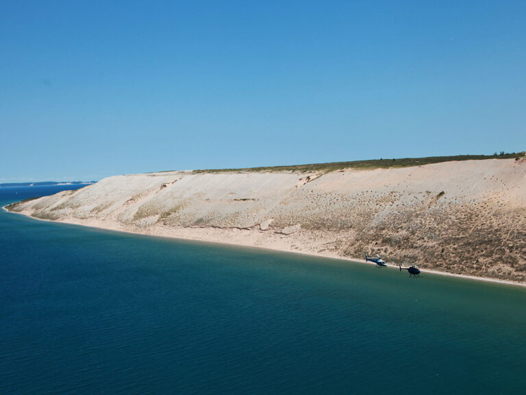 Traverse City Helicopter Ride View