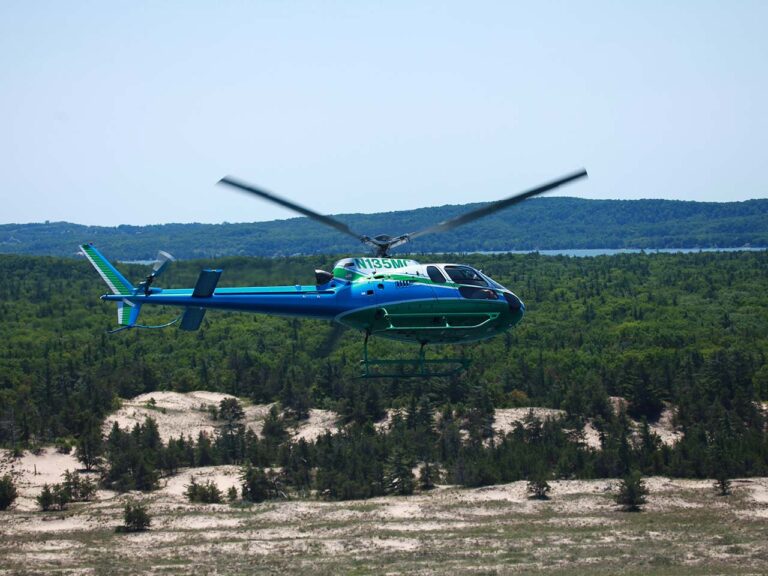 Traverse City Helicopter Ride View