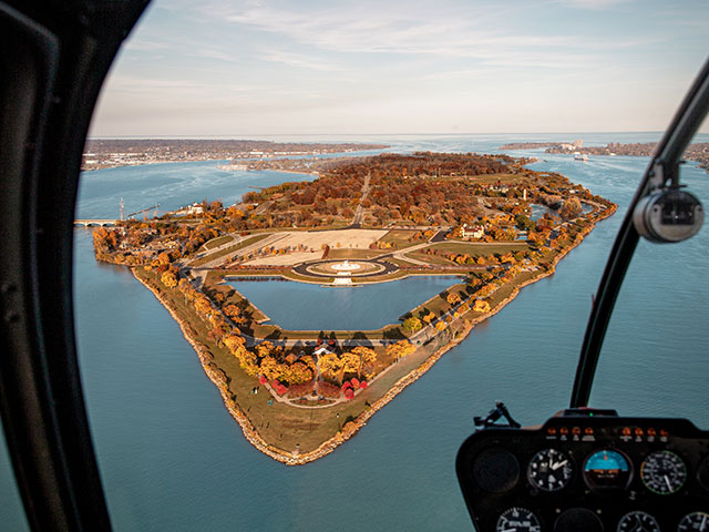 helicopter tour detroit mi