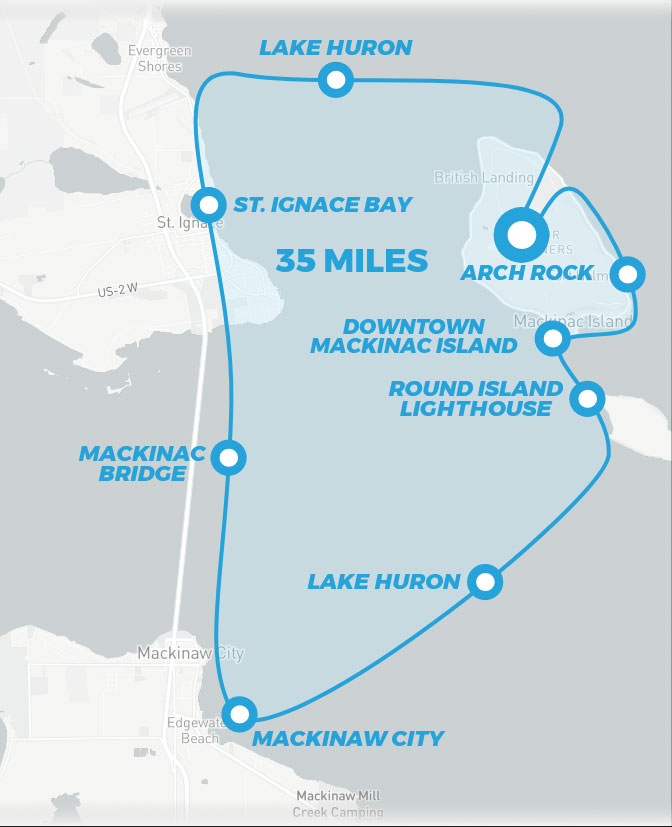 mackinac island helicopter path