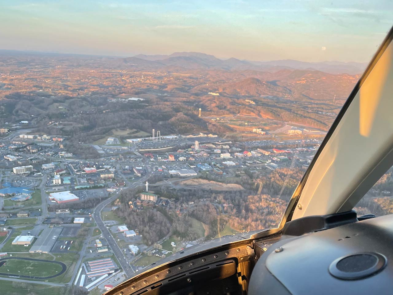 Smokey Mountains helicopter ride view
