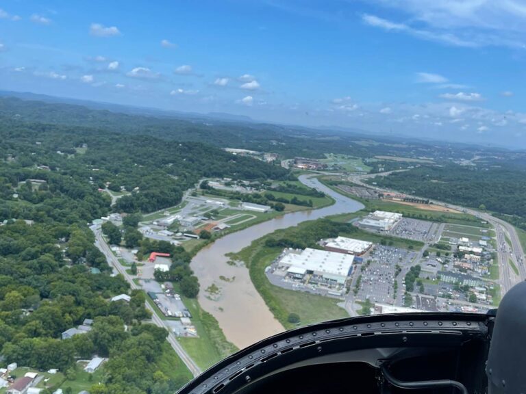 Smokey Mountains helicopter ride view