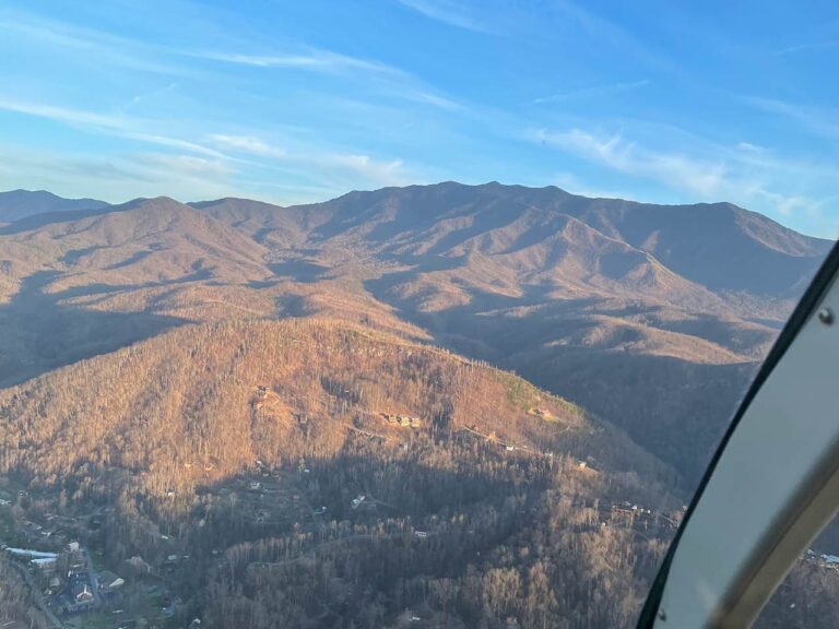 Smoky Mountains helicopter ride view