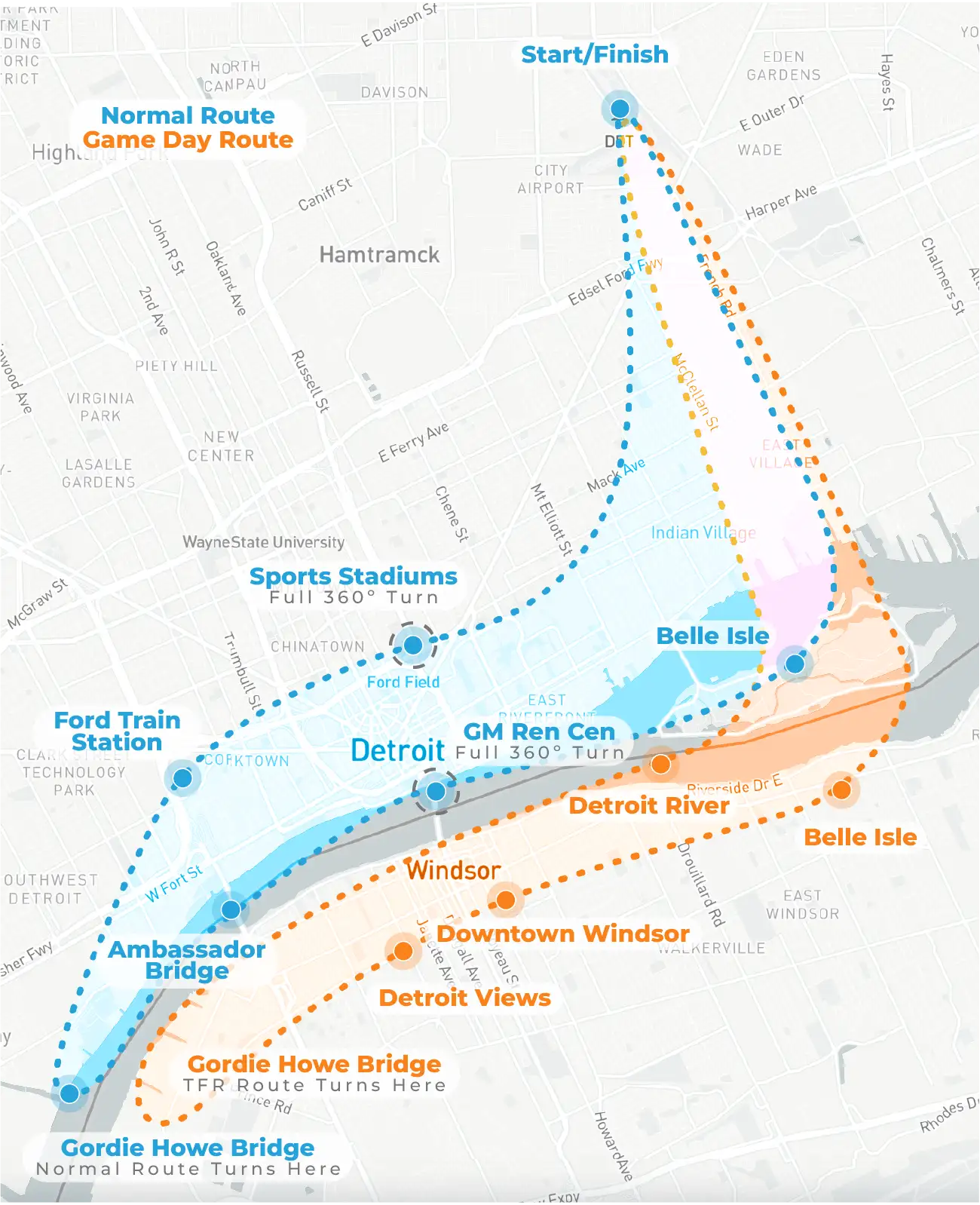 the detroit skyline helicopter route for myflight tours helicopter rides