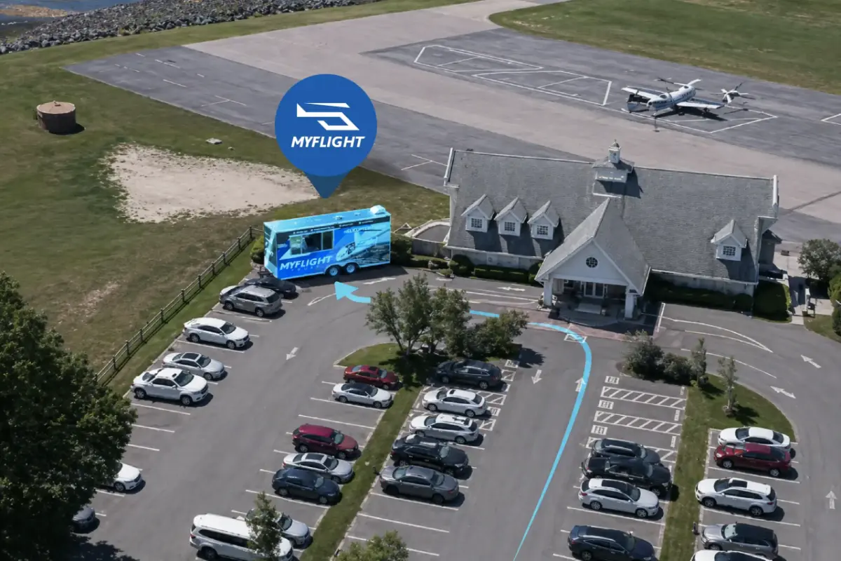 Ocean City Municipal Airport mobile station. myflight. tours