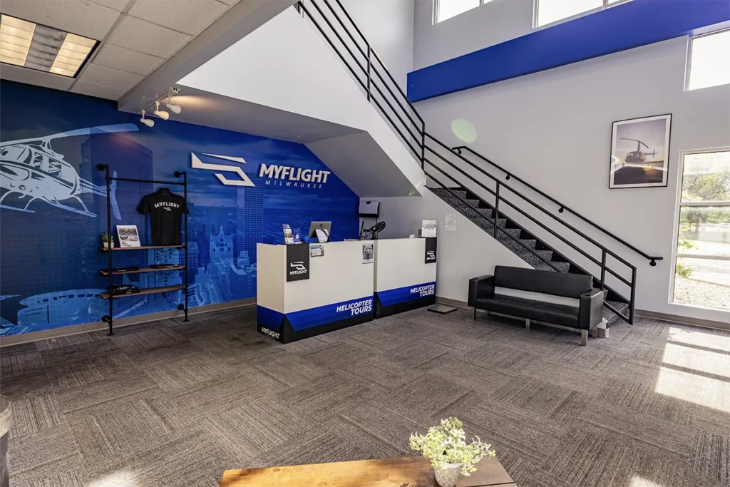 interior of myflight milwaukee