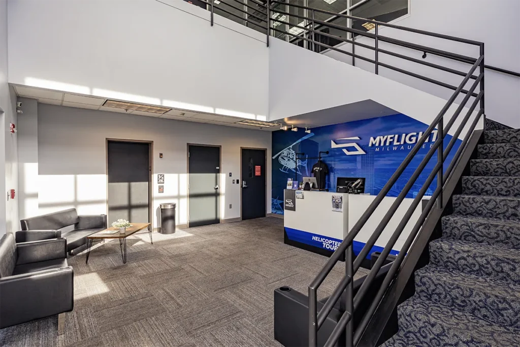 interior of myflight milwaukee
